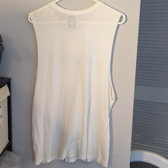 unif vintage partier muscle tank top rare white size x-small - Picture 3 of 3